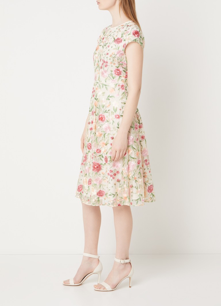 Abito midi Tia di Hobbs con ricami floreali.