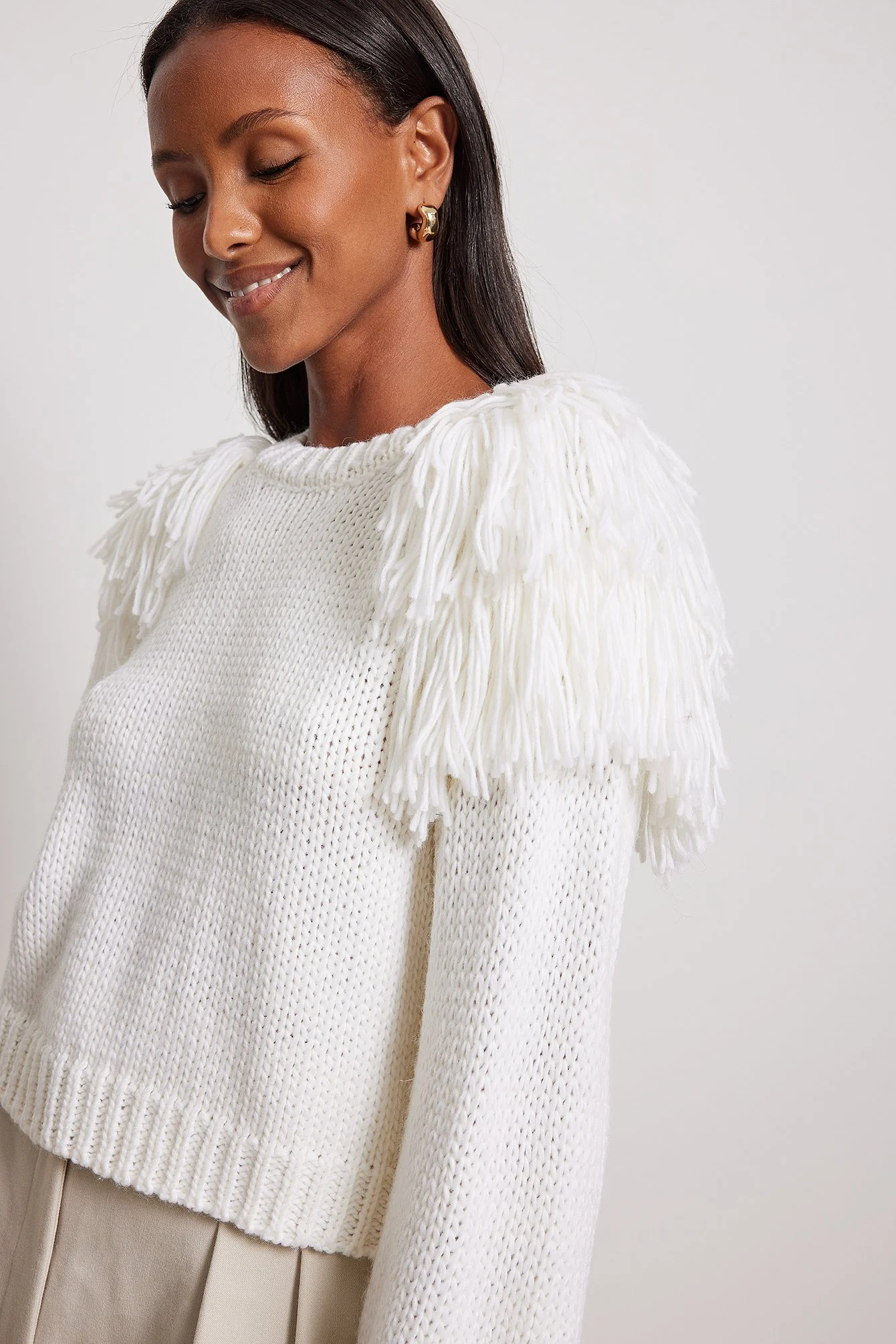 Strickpullover mit Details