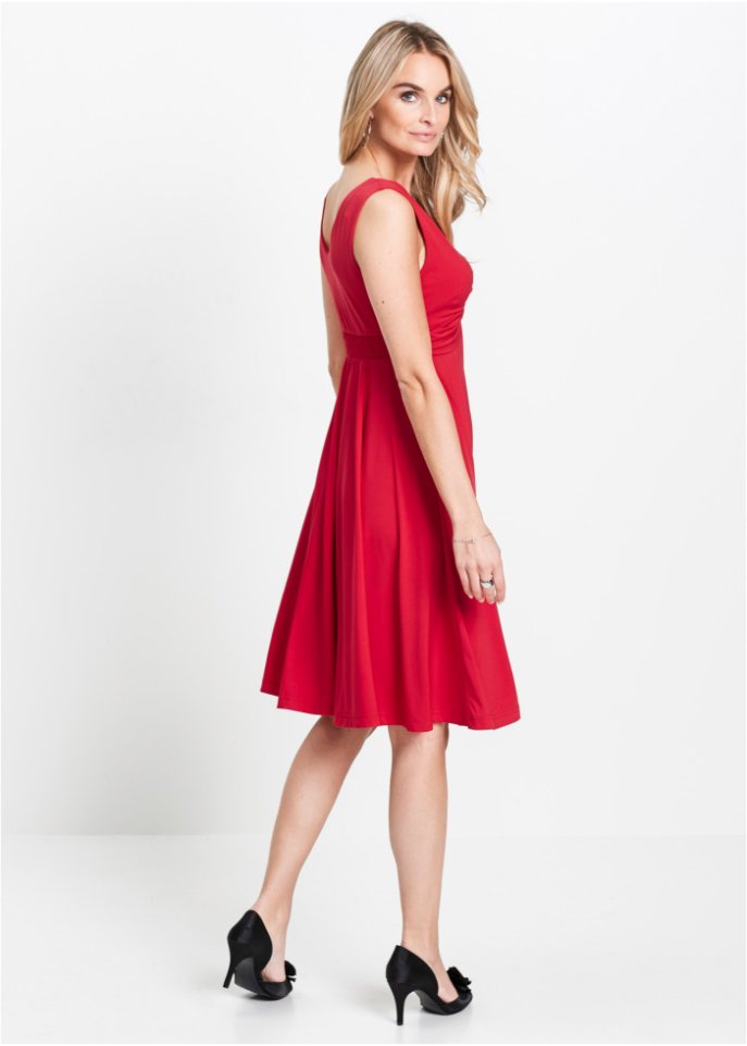 Shirtkleid mit V-Ausschnitt