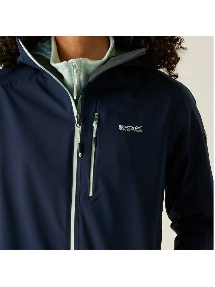 Regatta Birchdale II Funktionsjacke mit Kapuze in Navy günstig kaufen