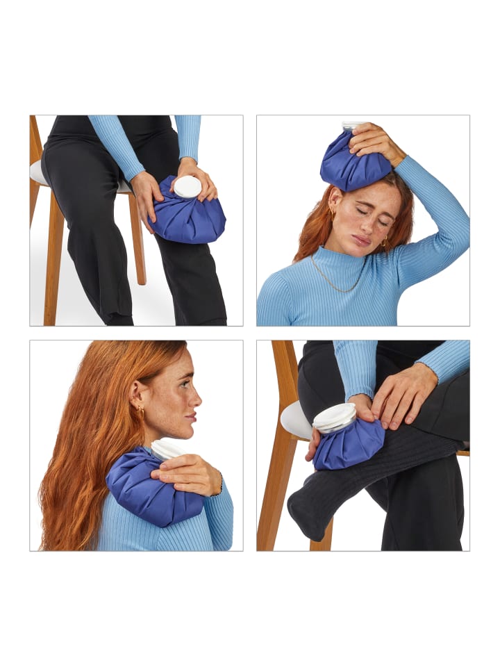 relaxdays 3-tlg. Kühlbeutel Set in Blau günstig kaufen onesize