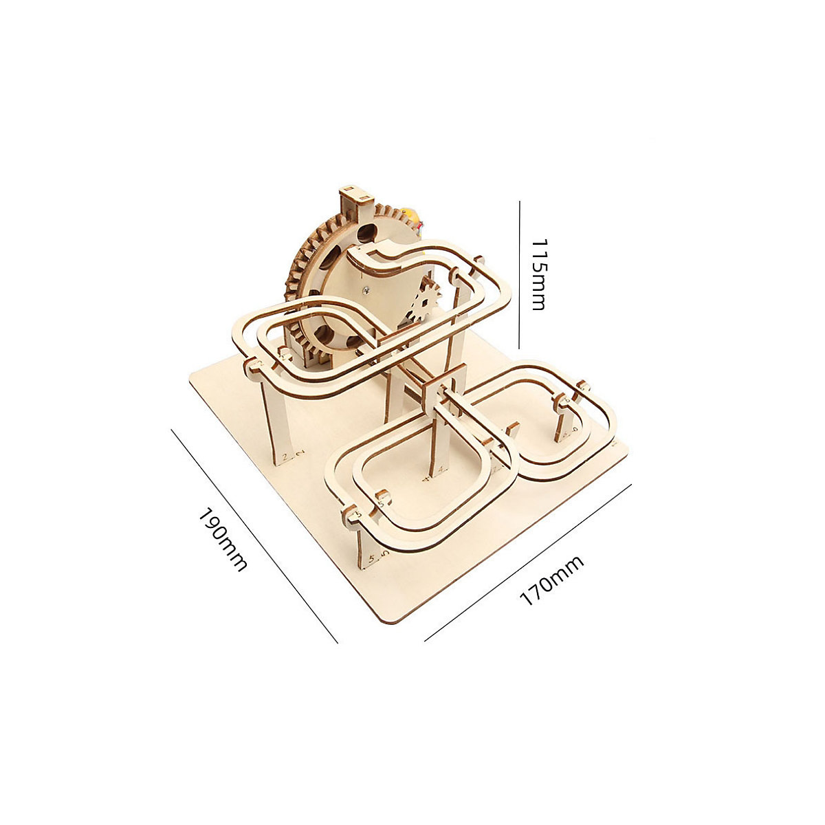 DIY physikalische Wissenschaft Mini-Experiment elektrische Slalom-Kugelbahn Elektrische Orbitalkugeln Lernspiele für Kinder auf einem Kugelstapel