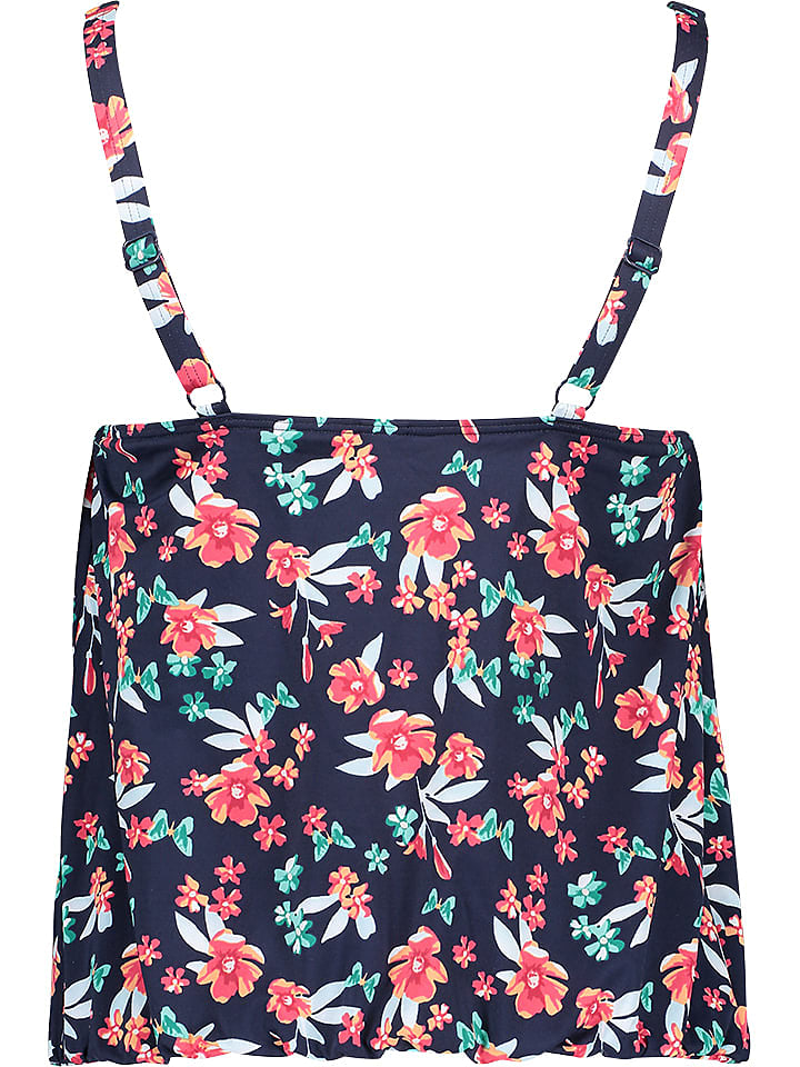 LASCANA Tankini-Oberteil in Dunkelblau/ Bunt günstig kaufen 40