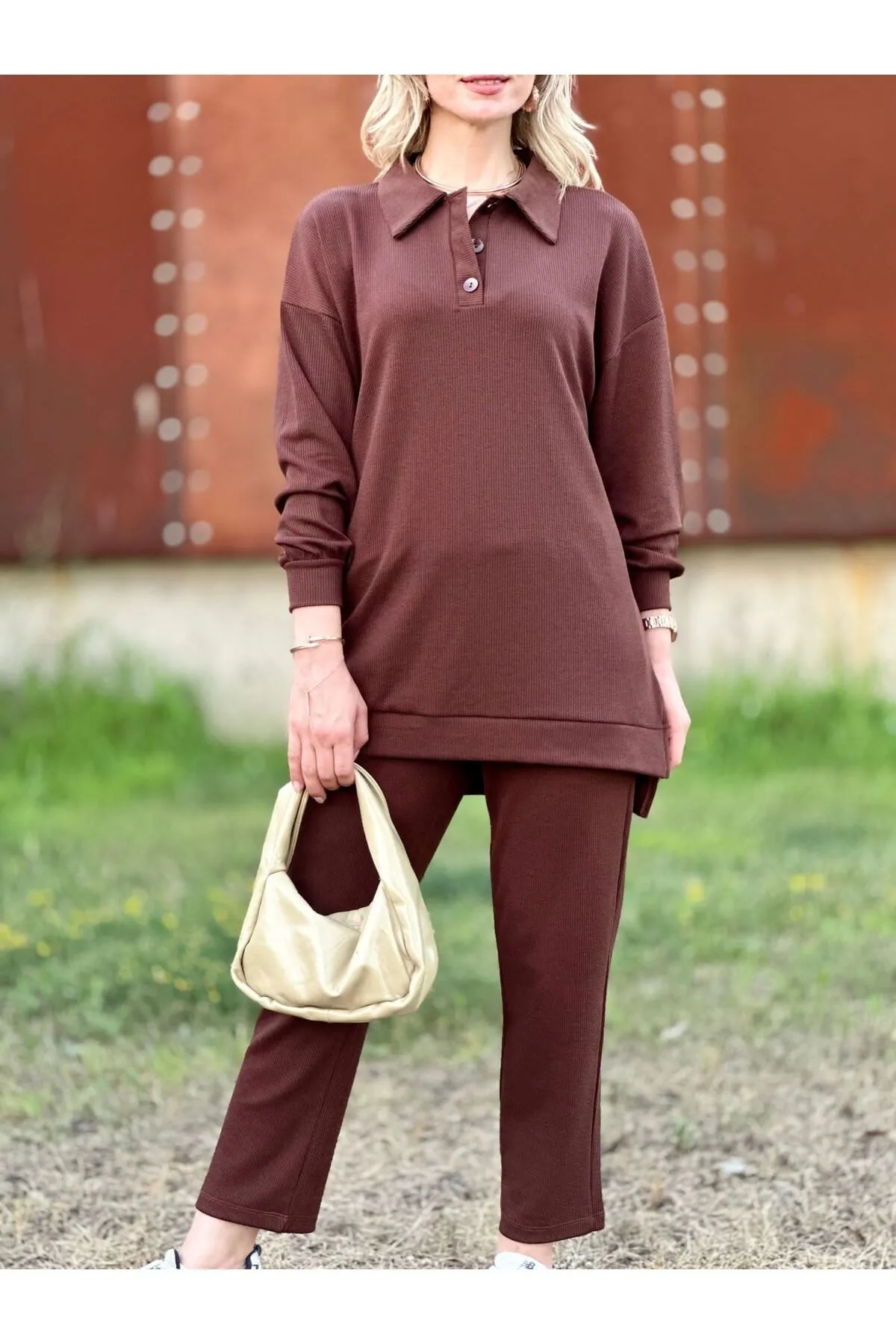 VOLT CLOTHİNG  Set mit 2-fädiger Polo-Hose