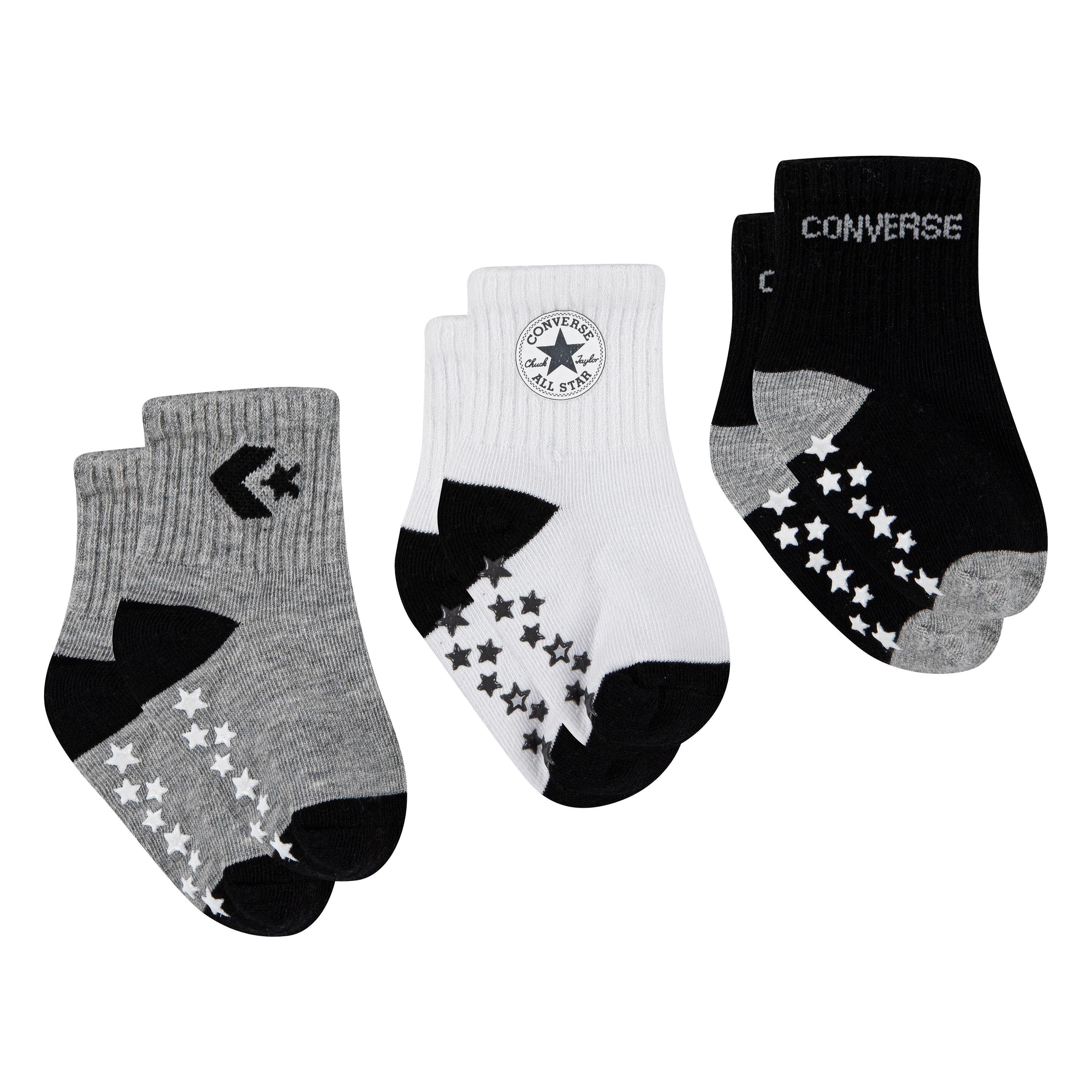 Converse Sportsocken CONVERSE LOGO INFANT TODDLER NO SLIP QUARTER 3 PK (3-Paar)