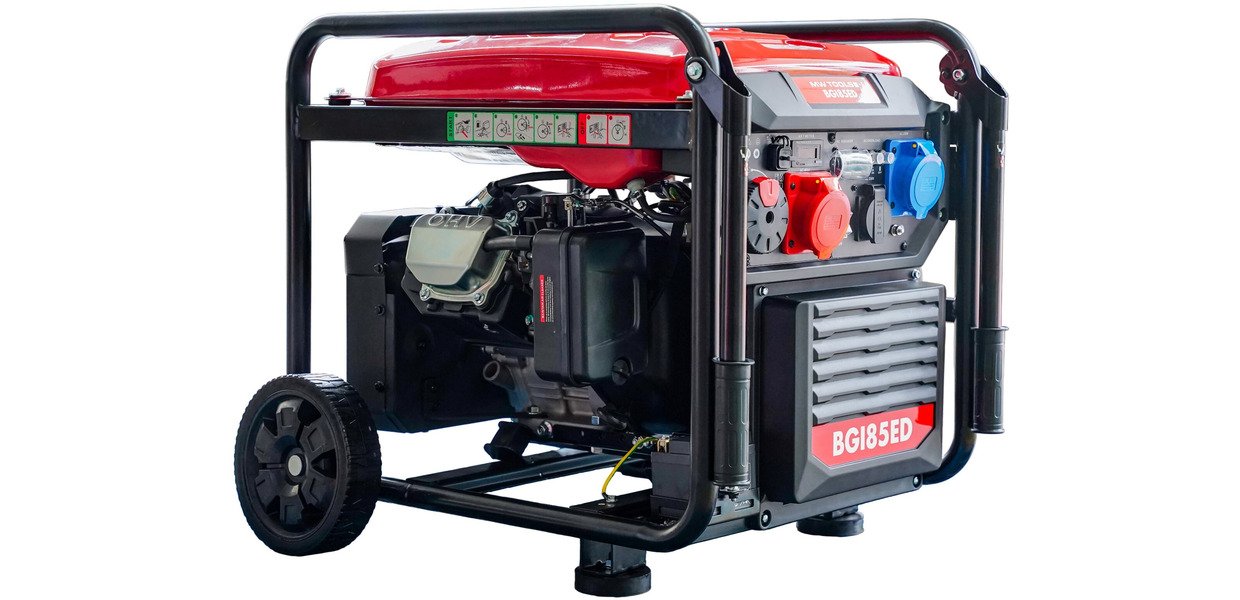 MW-Tools 724562444 BGI85ED Benzin-Invertergenerator 8,5 kW 3x400 + 230 V ATS-Stecker Elektrostarter