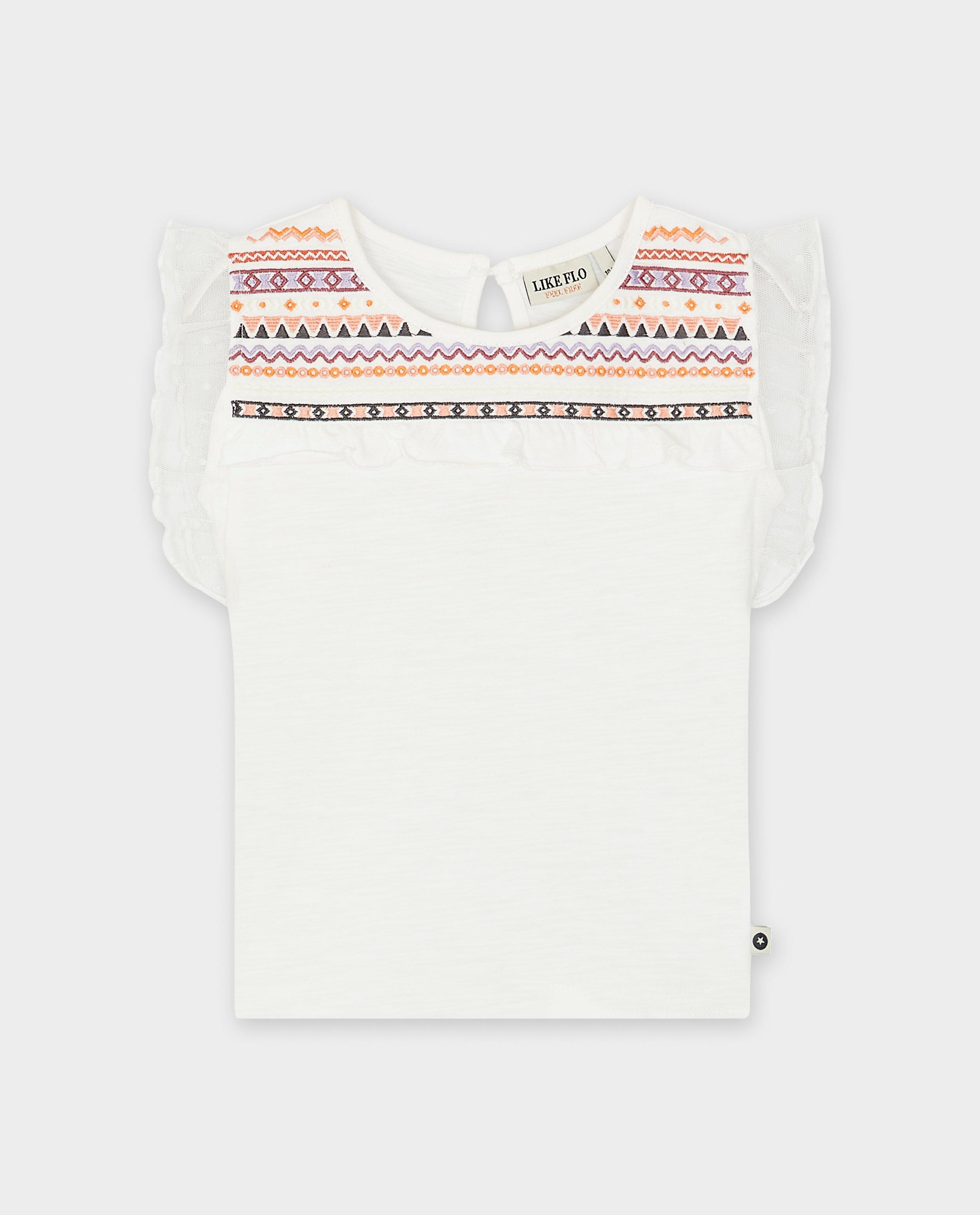 Tricou Likeflo cu broderie mov