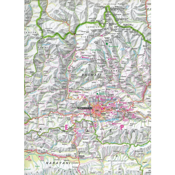 Nelles Map Nepal 1 : 480 000 / 1 : 1 500 000 - Wanderkarte