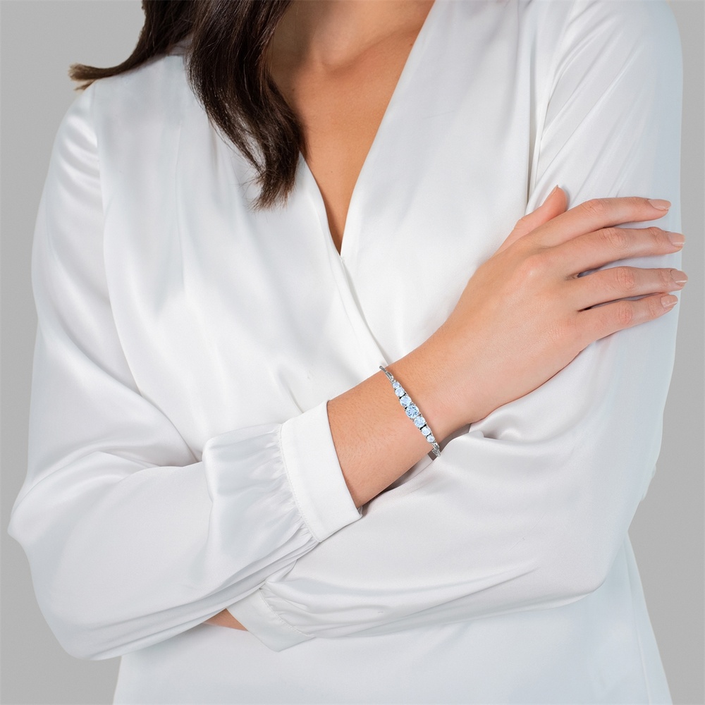 Rafaela Donata Bracelet Argent sterling Topaz bleu en Argent Bracelet