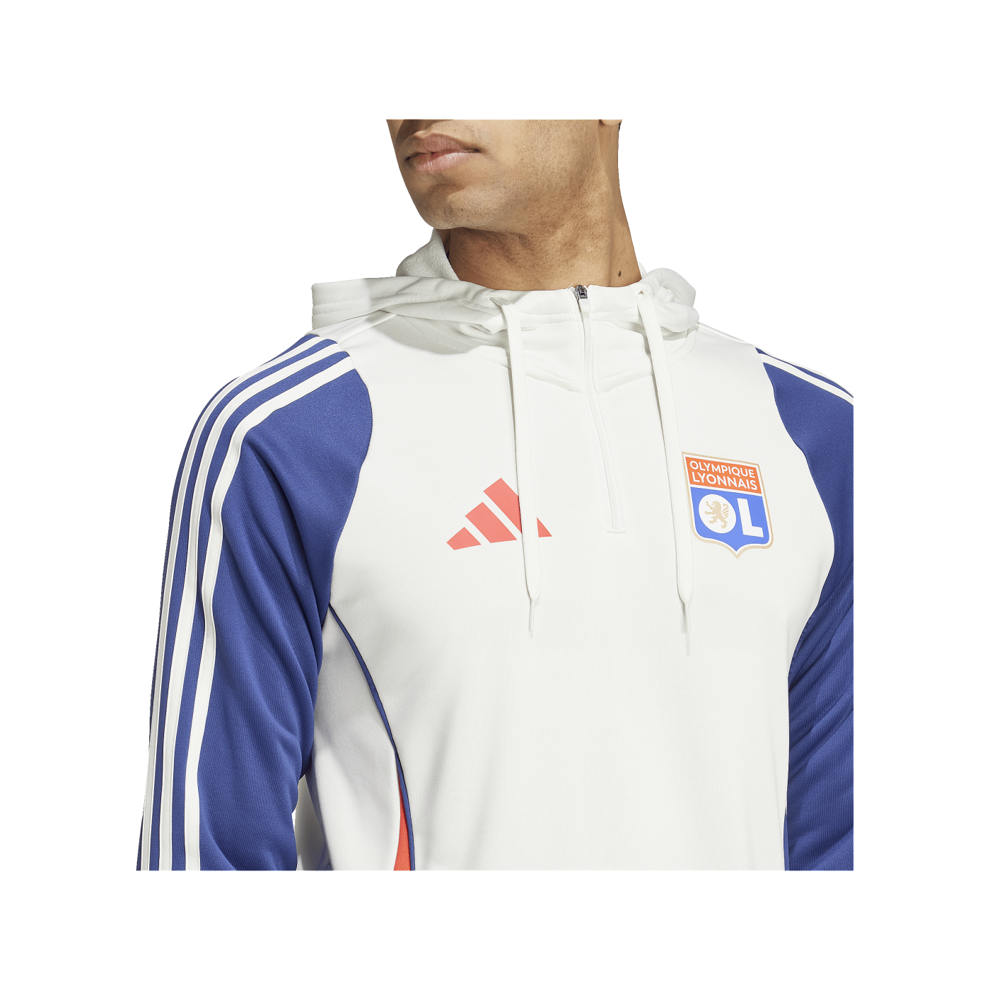 adidas Olympique Lyon Hoody Weiss