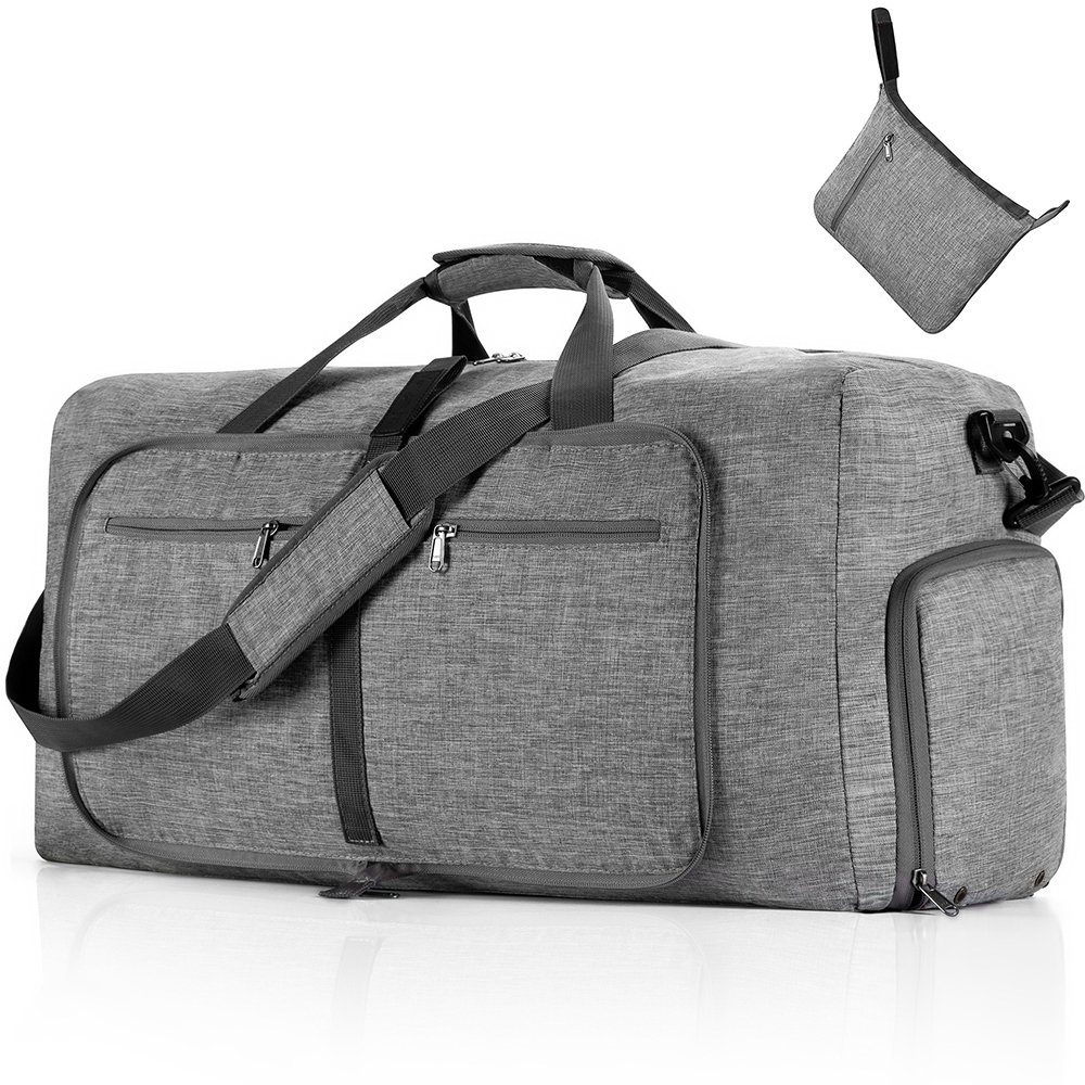 Opspring Reiserucksack Leichte Faltbare Reisetasche,Groß 65L Sporttasche mit Schuhfach