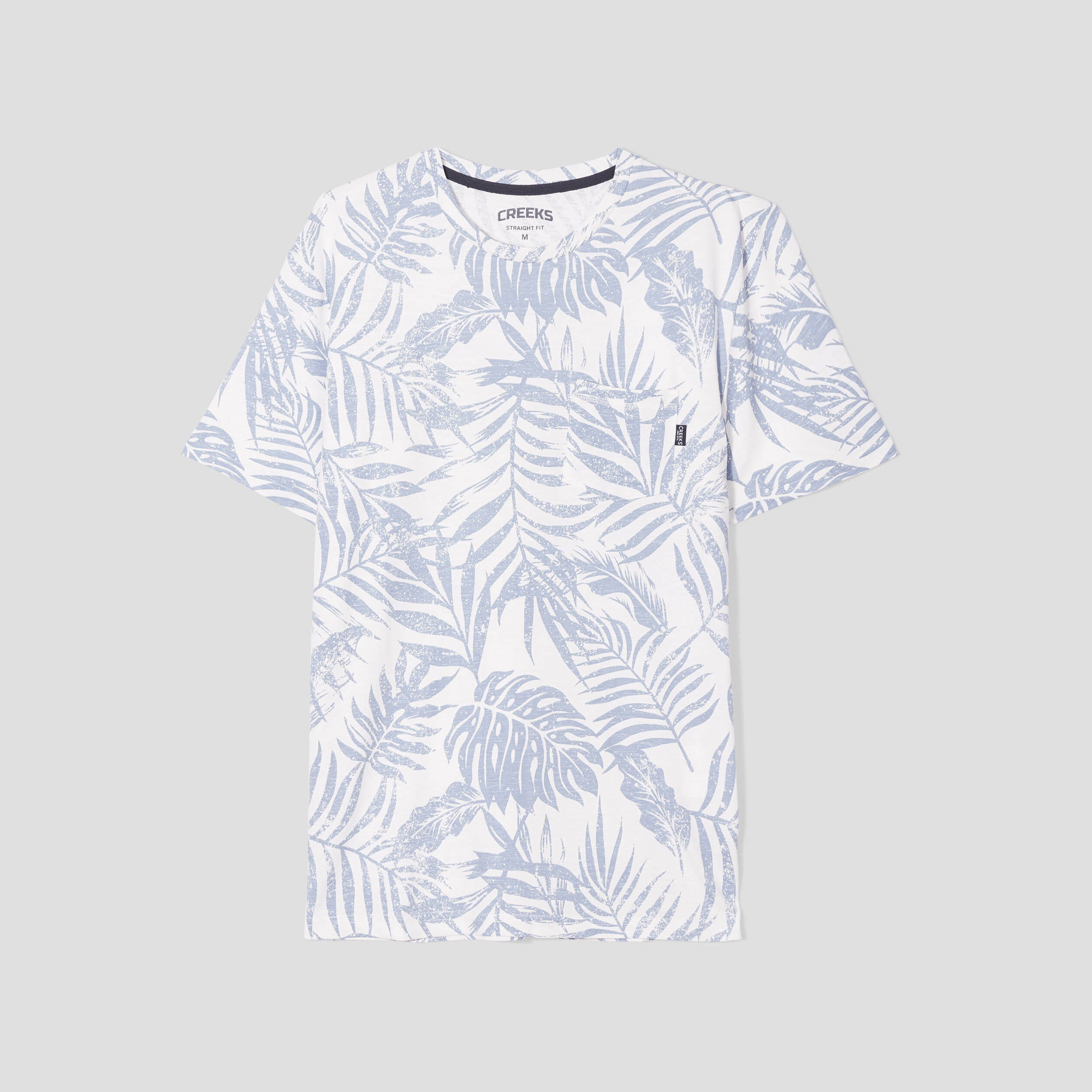 T-shirt manches courtes Creeks bleu homme | La Halle