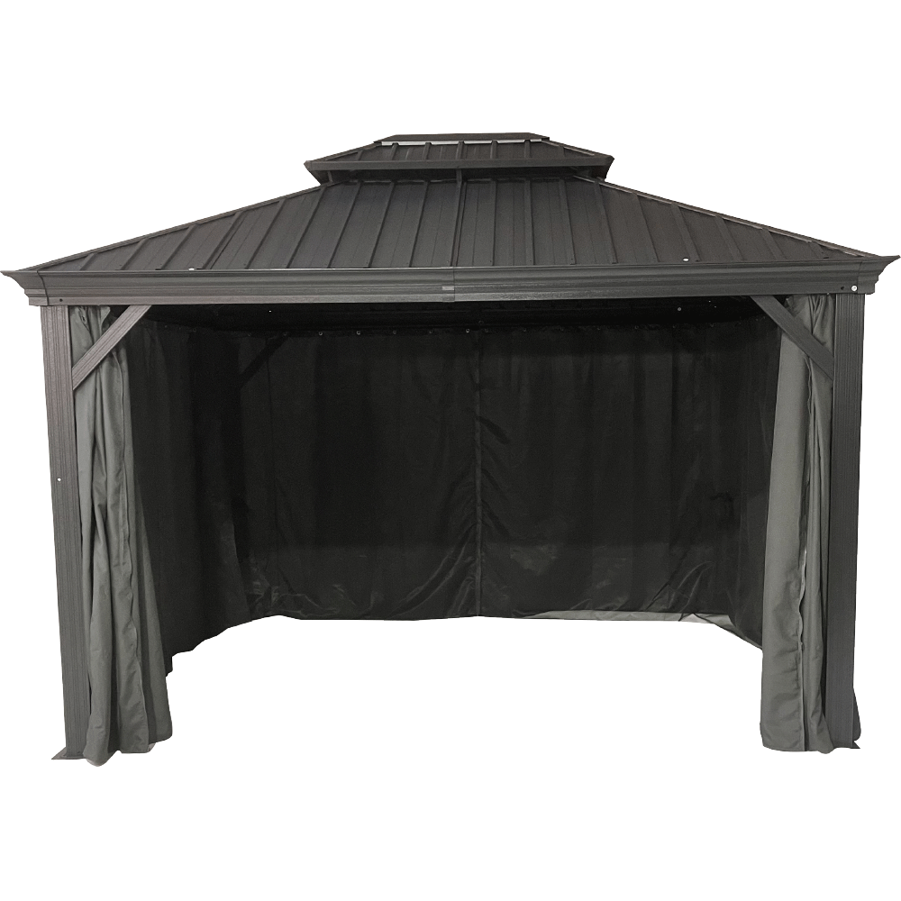 CHILLROI Garten Pavillon-/ Pergola Prato - ca. 360 x 480 x 290 cm