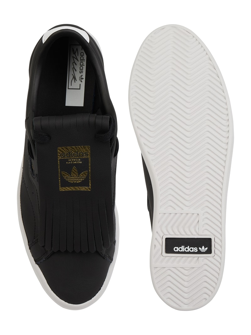 Sneaker aus Leder Modell 'Sleek' in schwarz