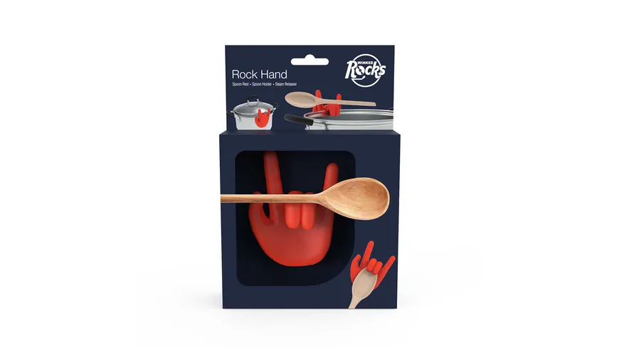Winkee Kochlöffelhalter + Topfwächter Rock Hand