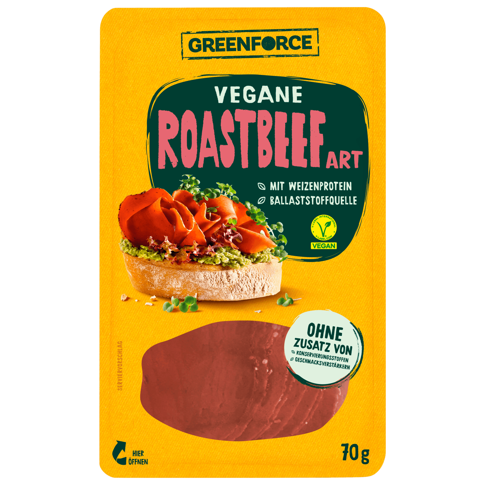 Greenforce Bio Roastbeef Art vegan 70g