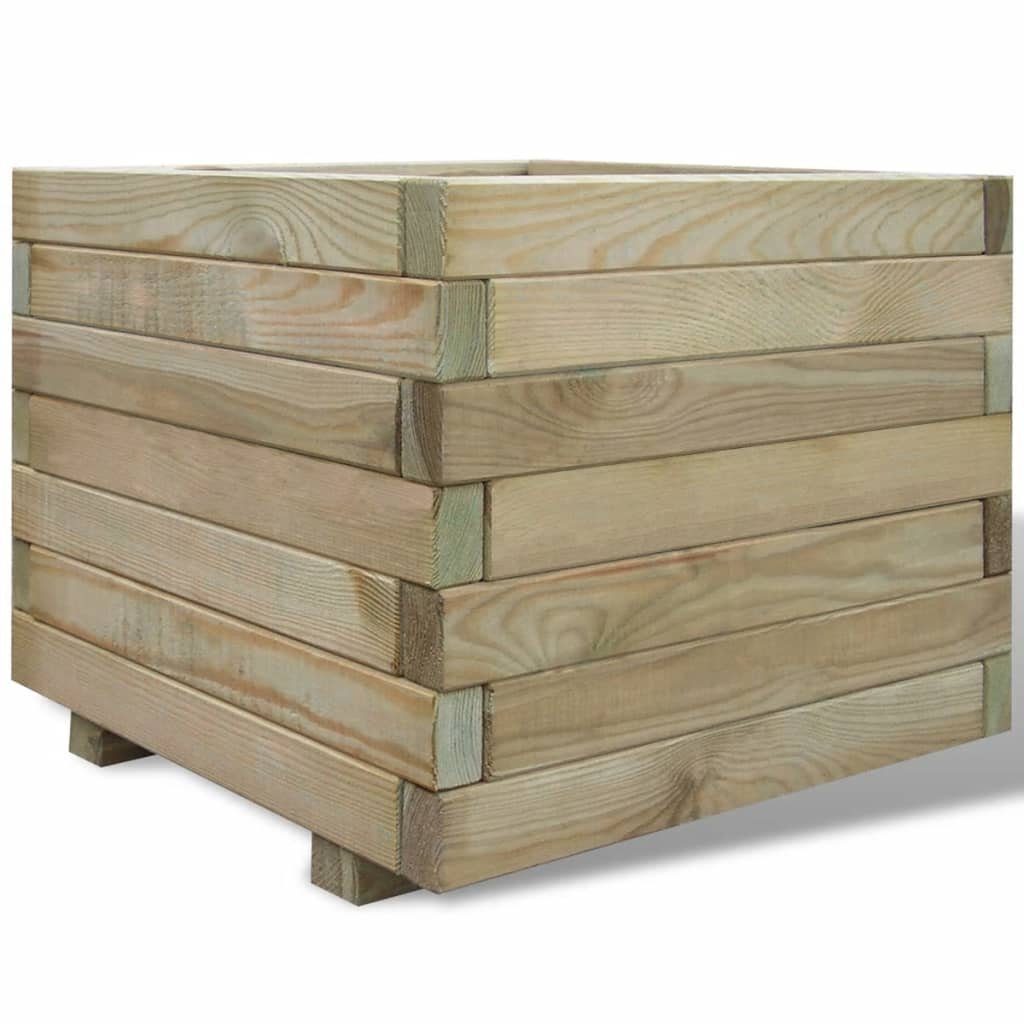 furnicato Hochbeet 50x50x40 cm Holz Quadratisch