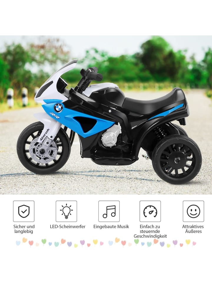 COSTWAY 6V Elektro Motorrad BMW von 18-36 Monaten in Blau günstig kaufen 66 cm