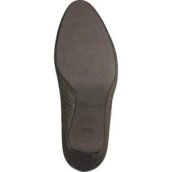 Gabor Plateau Pumps in gold