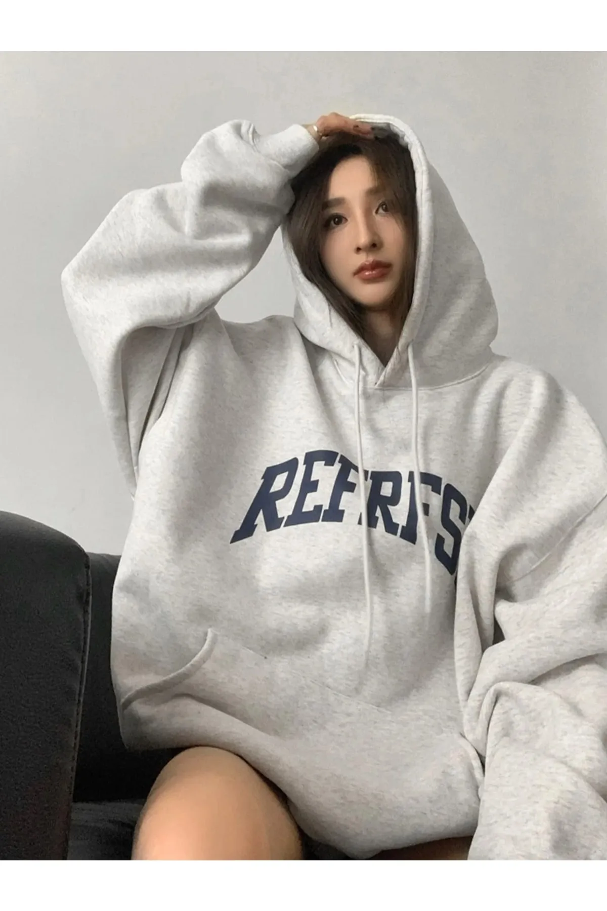 Know  Karmelange Refrfsh bedrucktes Damen-Sweatshirt