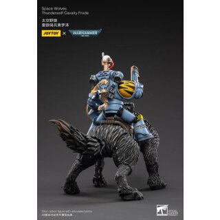 Warhammer 40k Actionfigur 1/18 Space Wolves Thunderwolf Cavalry Frode