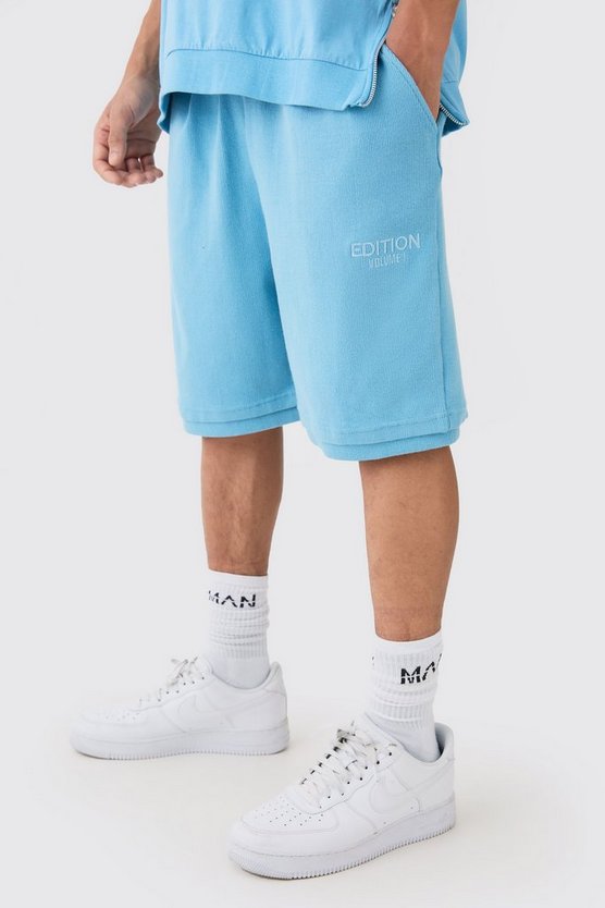 Lockere gerippte Edition Shorts