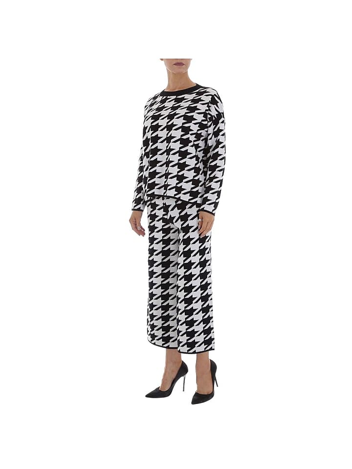 Ital-Design Jumpsuit & Zweiteiler in Weiß und Schwarz günstig kaufen L