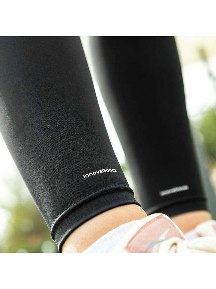InnovaGoods 2er-Set: Kompressions-Wadenbandagen in Schwarz günstig kaufen