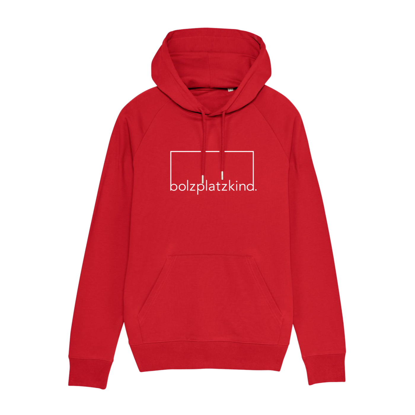 Bolzplatzkind "Selbstliebe" Hoody Rot Weiss