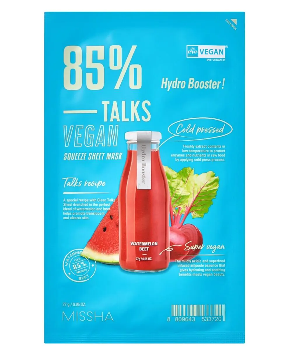 Missha Talks Veganska maska za lice u platnu, Hydro Booster