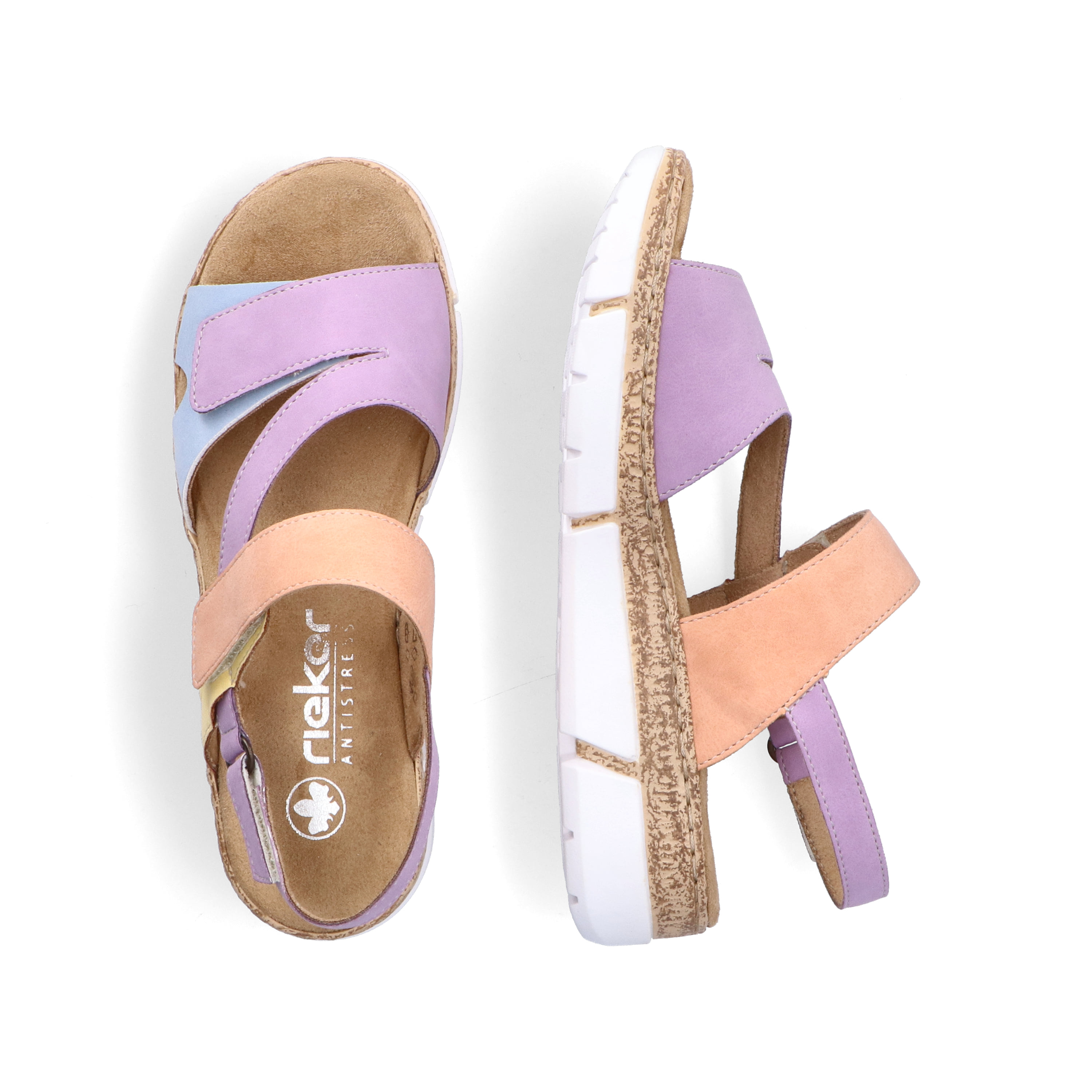 Rieker Damen Riemchensandalen hellbeige