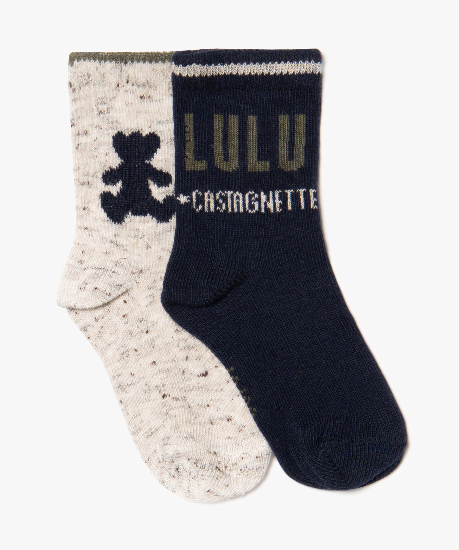 Chaussettes tige haute bébé fille (lot de 2) - LuluCastagn... marine | GEMO