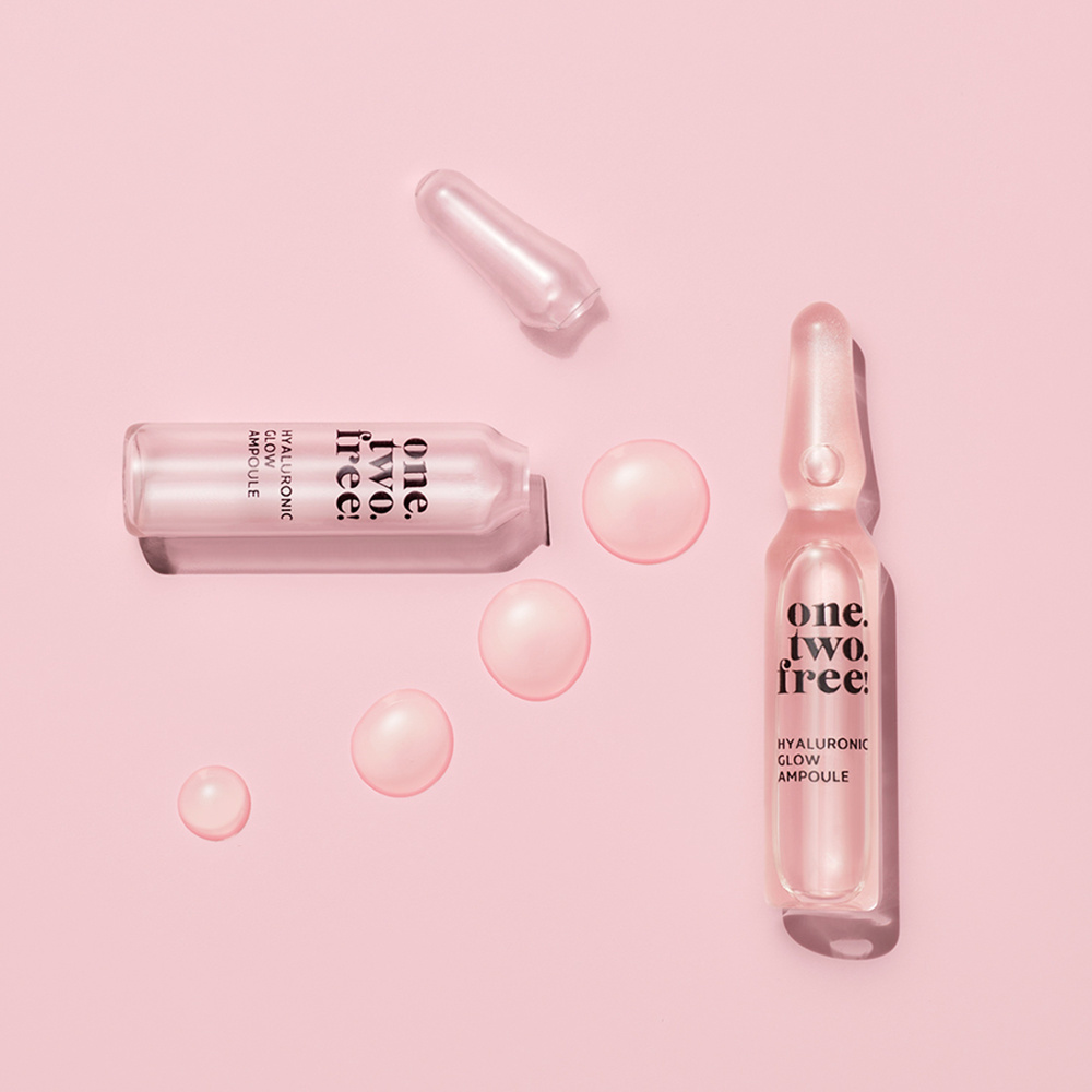 one.two.free! Hyaluronic Glow Ampoule Ampoule Eclat