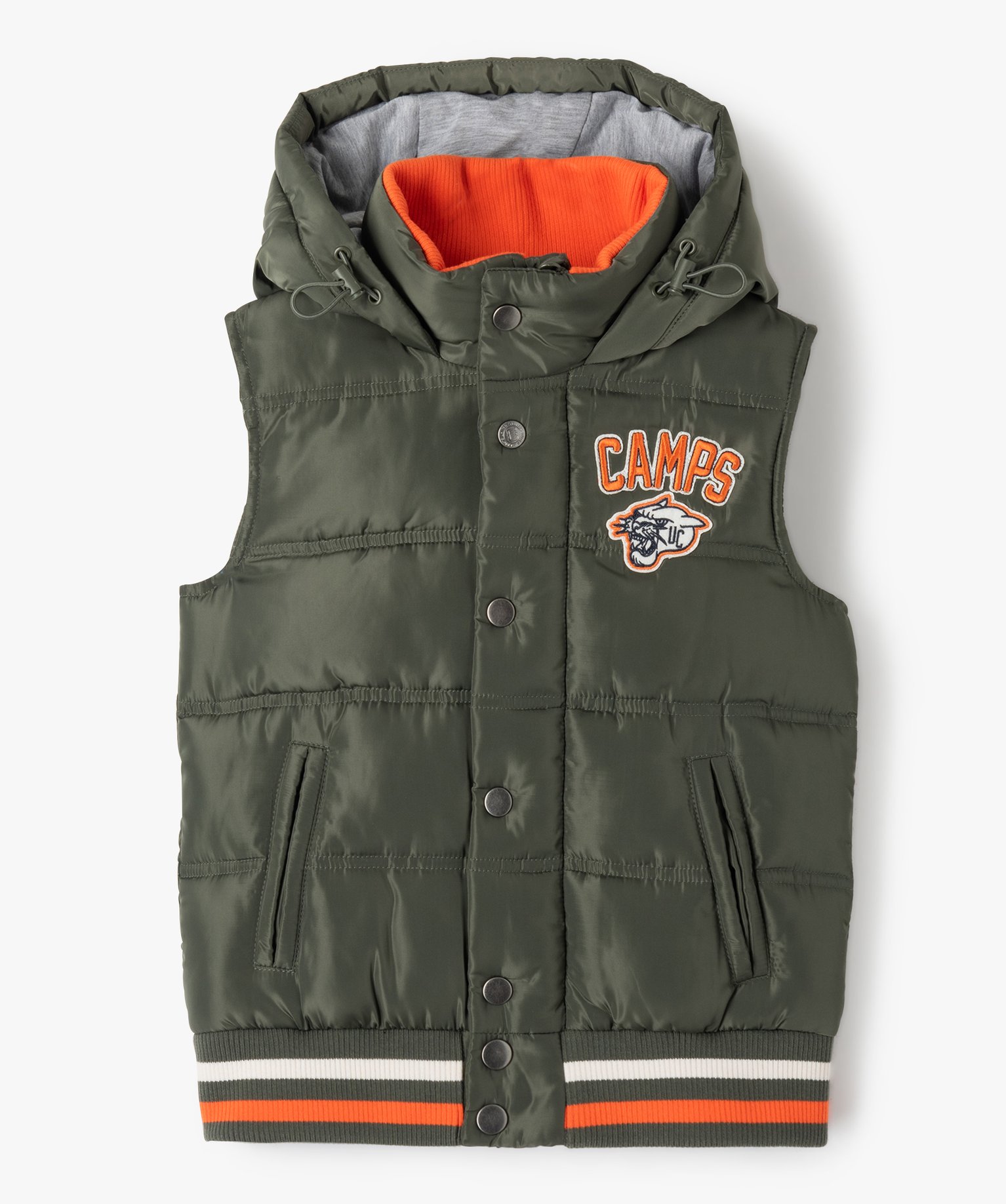 Blouson Garçon sans manches matelassé - Camps United kaki | GEMO