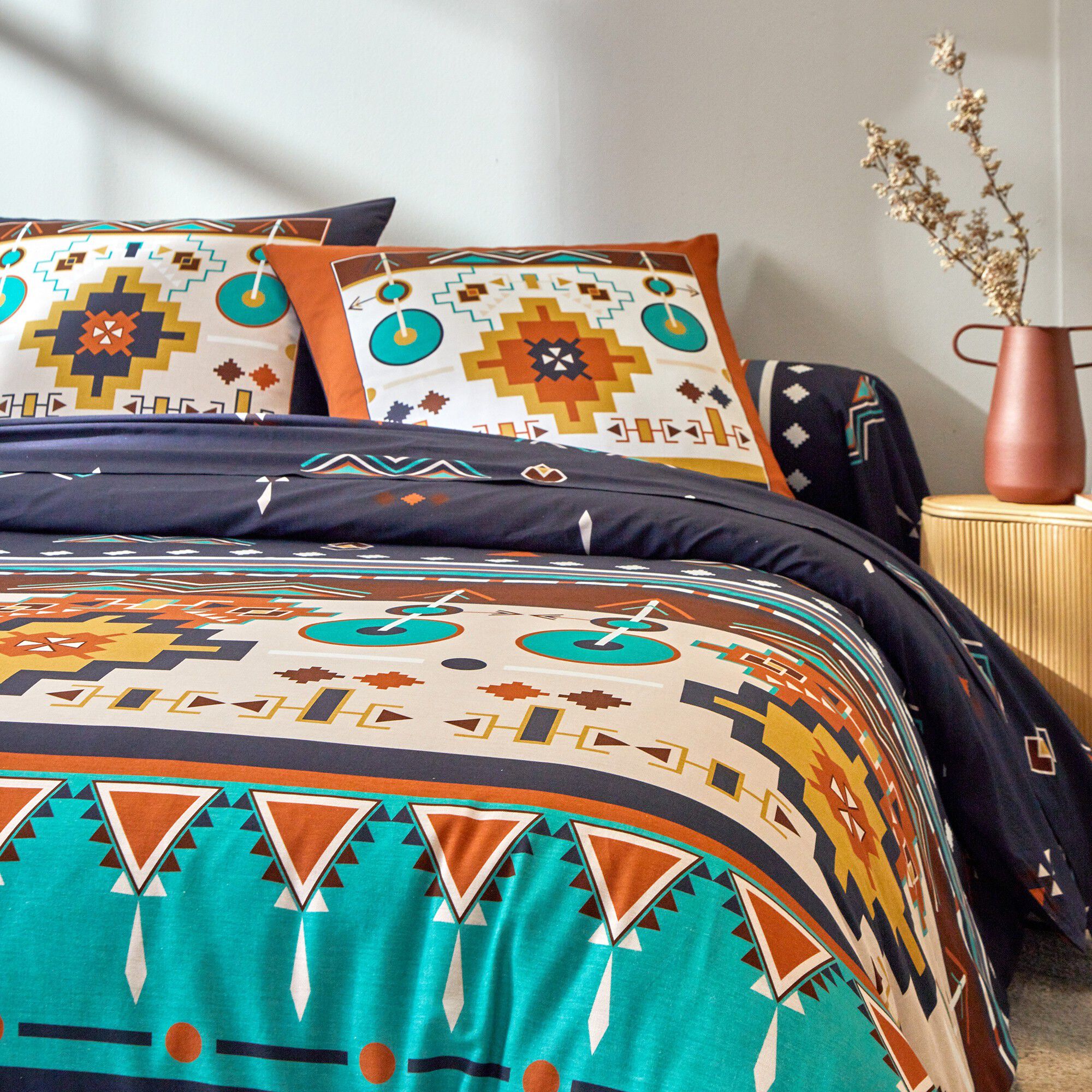 Linge de lit Mystique en coton imprimé