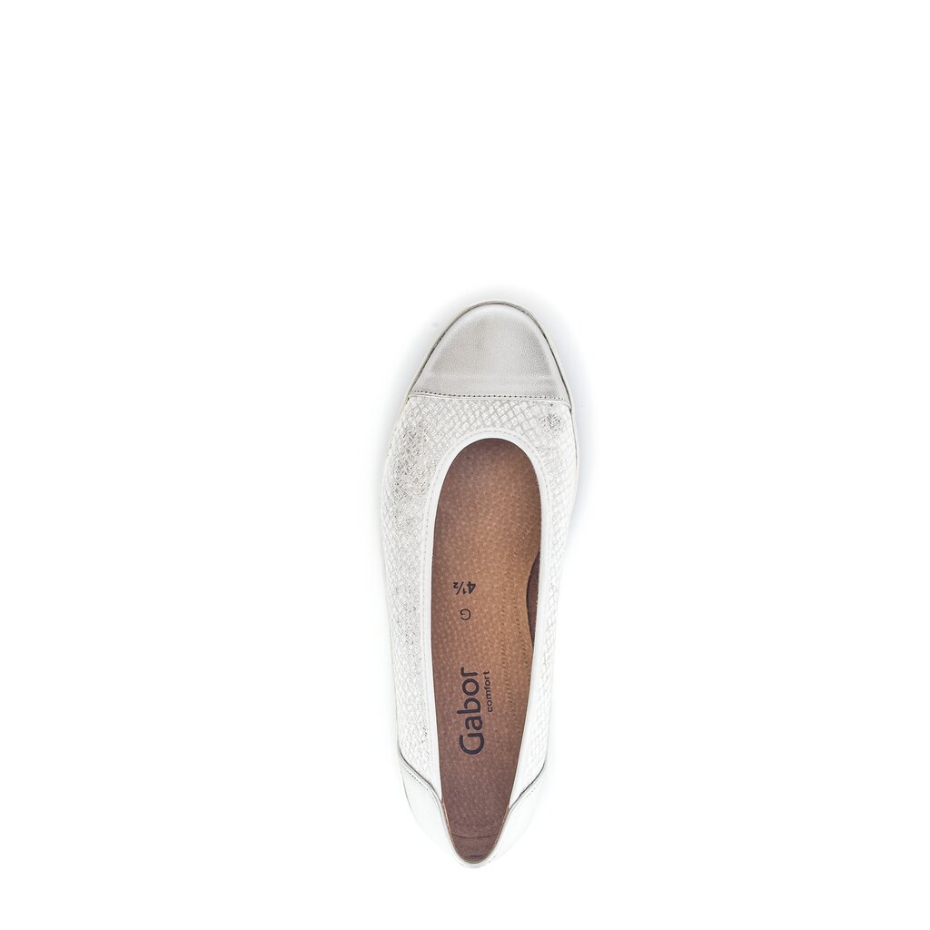 Gabor comfort Sportliche Ballerina silber