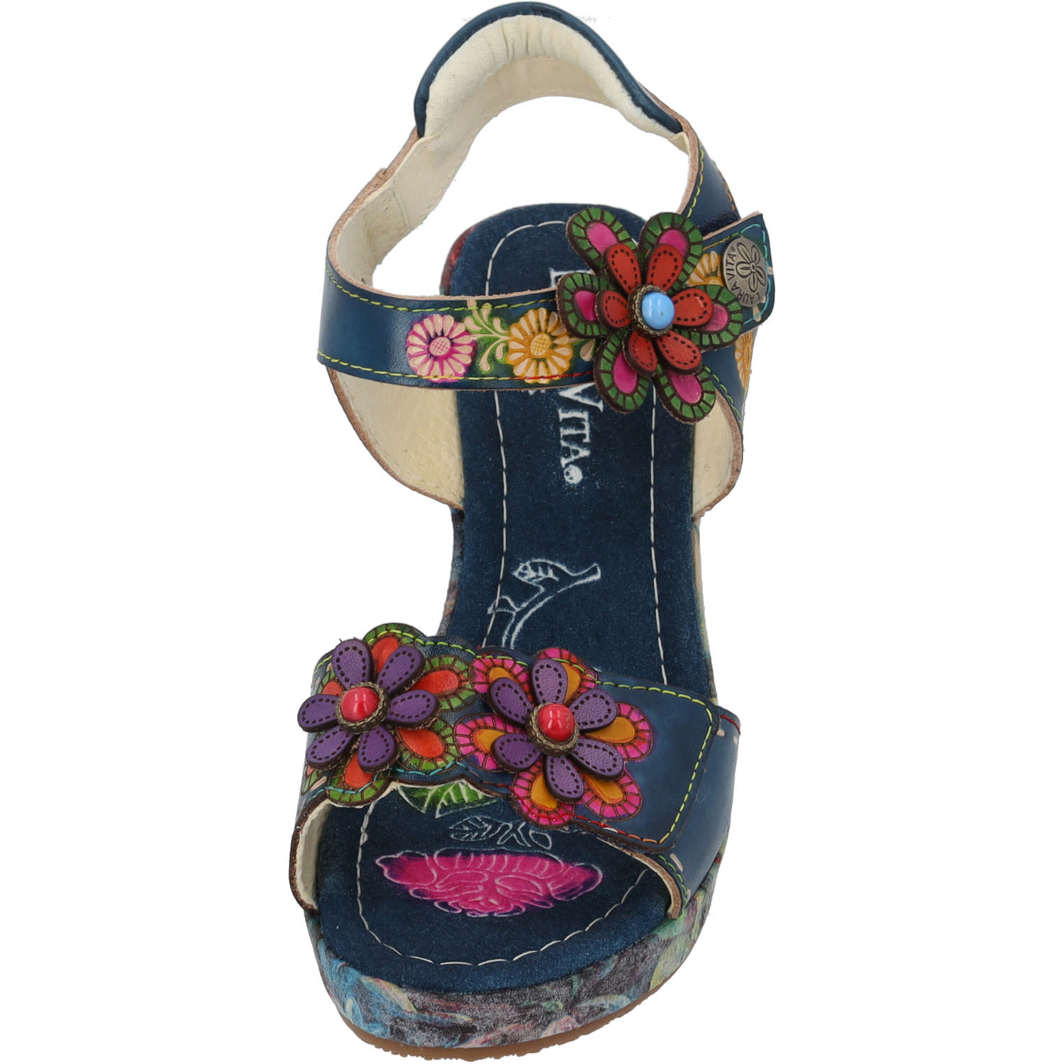 Laura Vita Nellao 05, Plateau-Sandaletten, Damen, Mehrfarbig