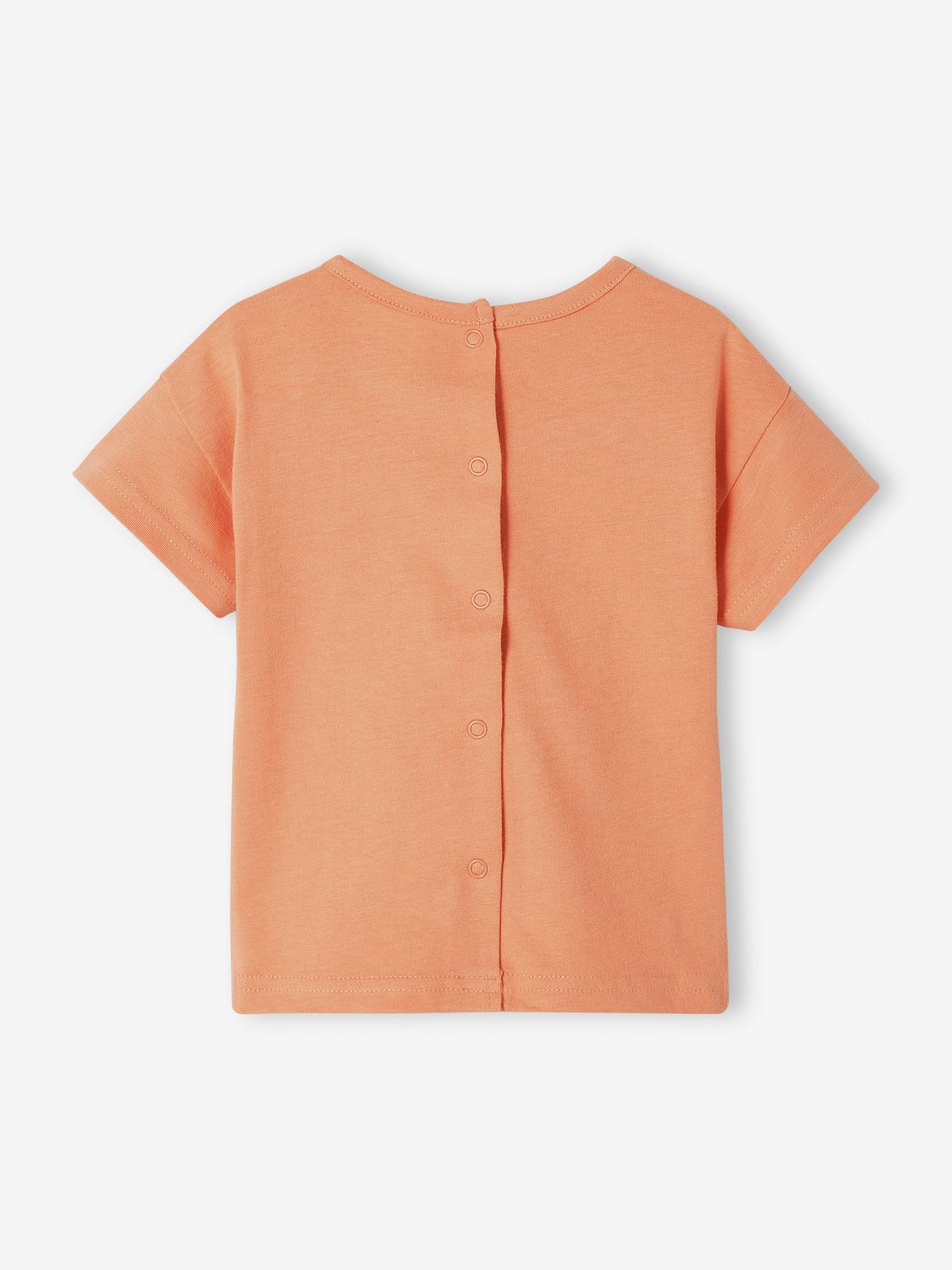 Vertbaudet Baby T-Shirt, Krokodil - orange