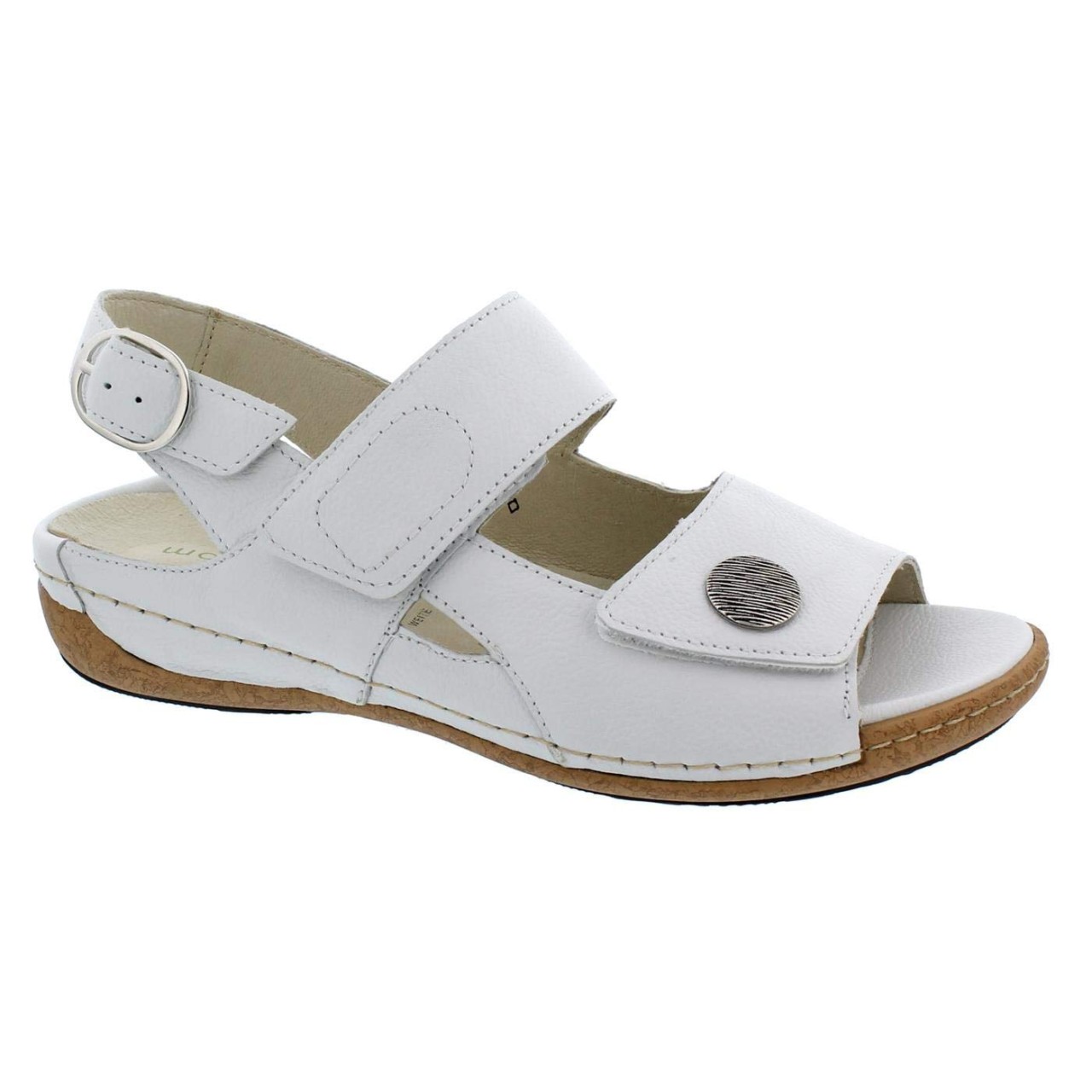 WALDLÄUFER Sling-Pumps weiss Heliett