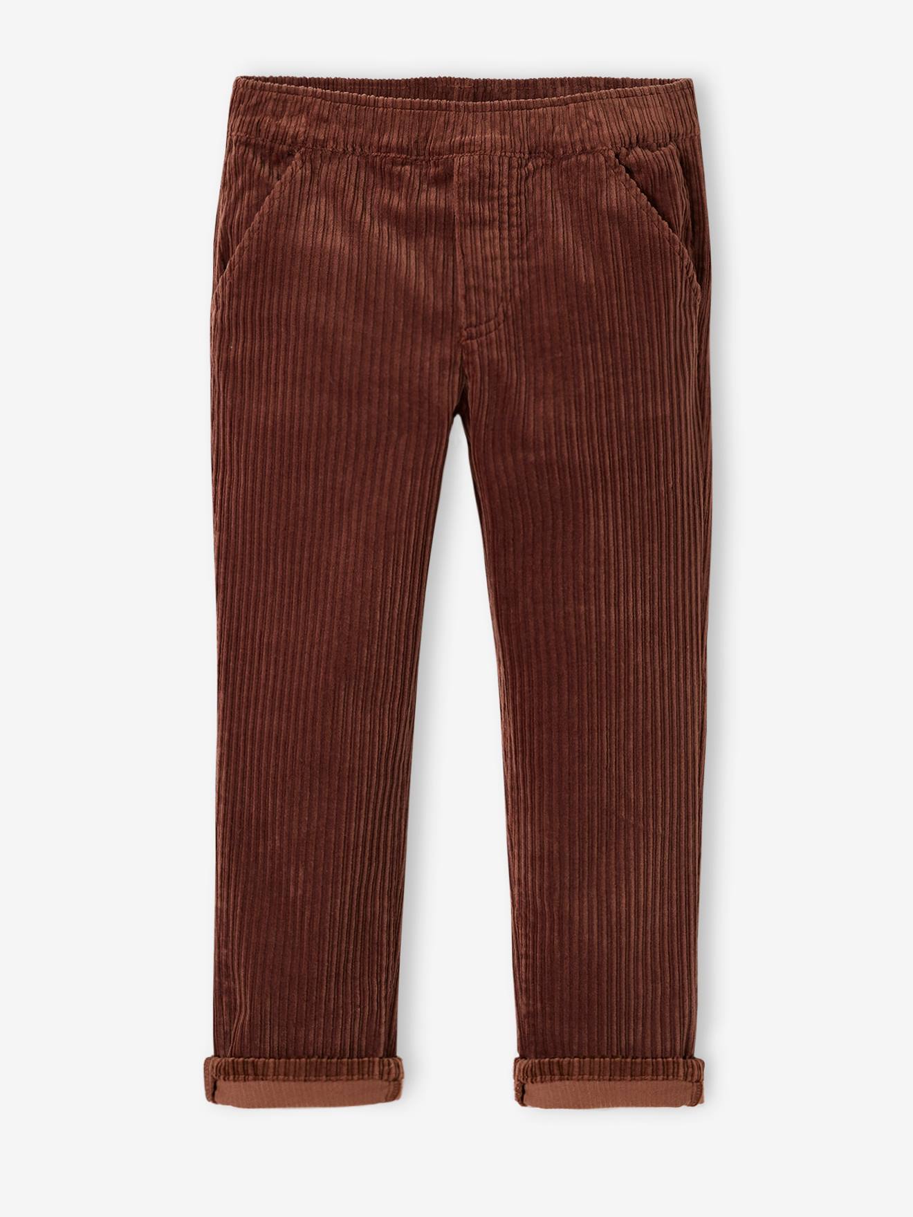 Vertbaudet Jungen Cordhose mit Dehnbund - karamell