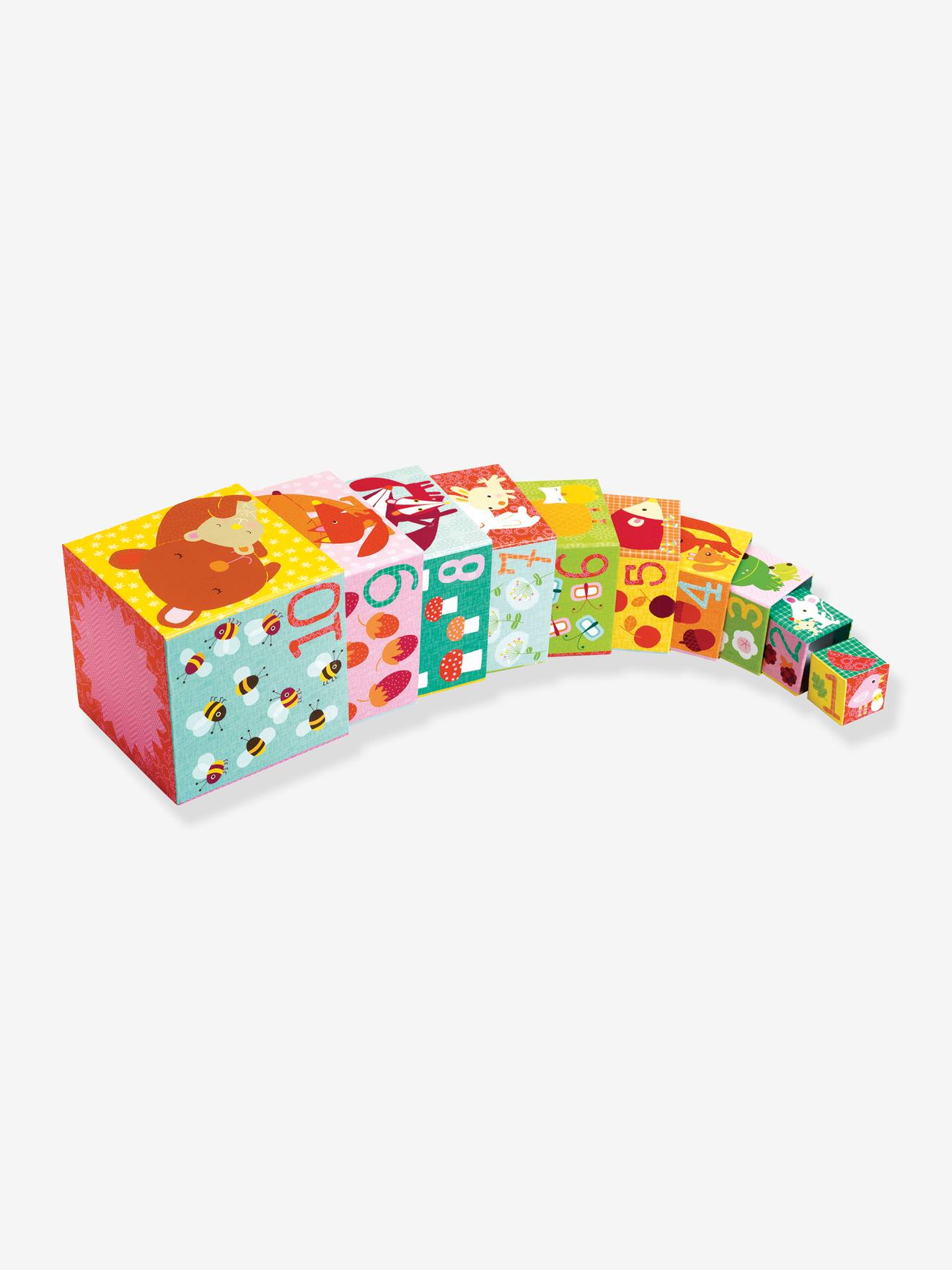 10 Cubes Forêt DJECO vert