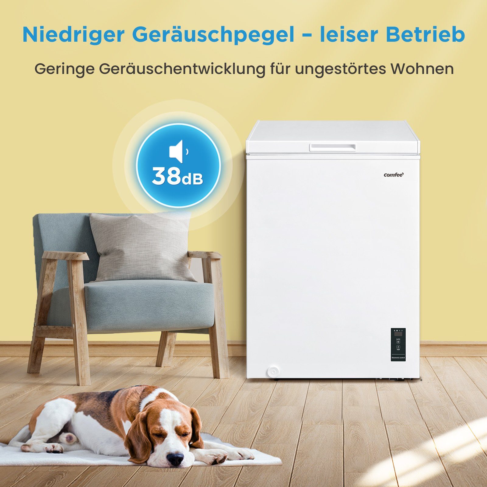 comfee Gefriertruhe RCC100WH2(E), 54.5 cm breit, 99 l