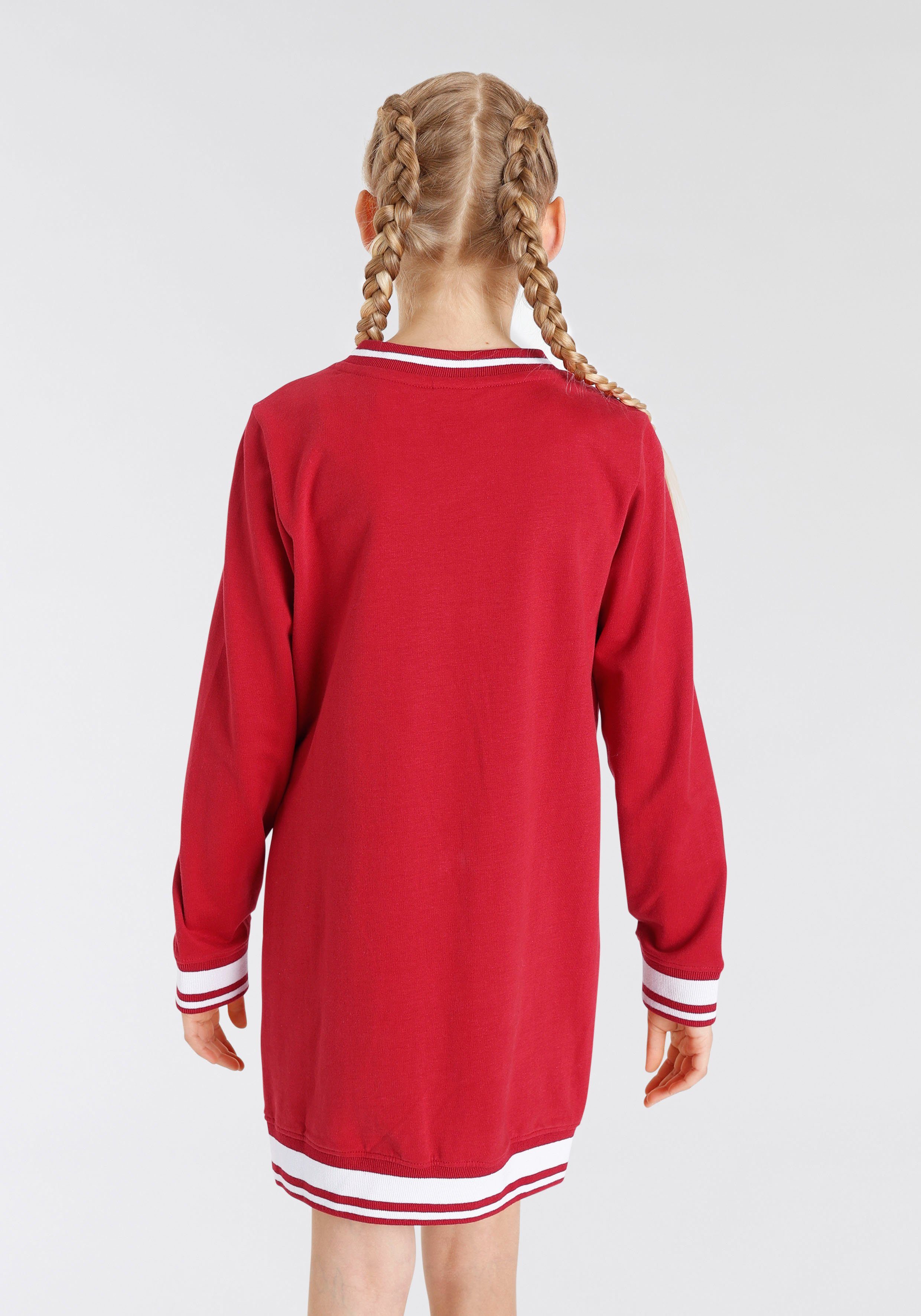 KangaROOS Sweatkleid State of Life mit V-Ausschnitt