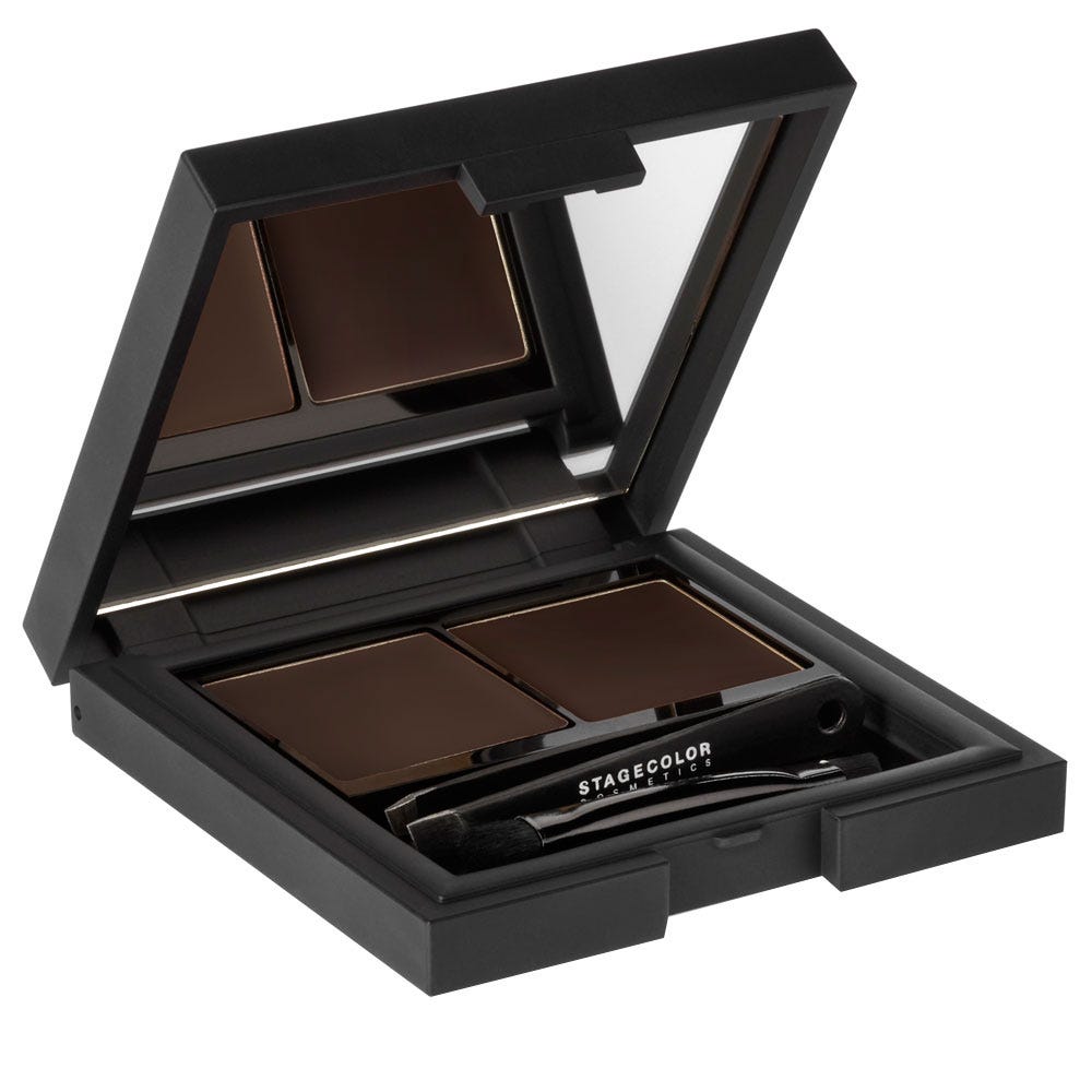 STAGECOLOR Brow Kit Powder & Wax 138 Dark Brown