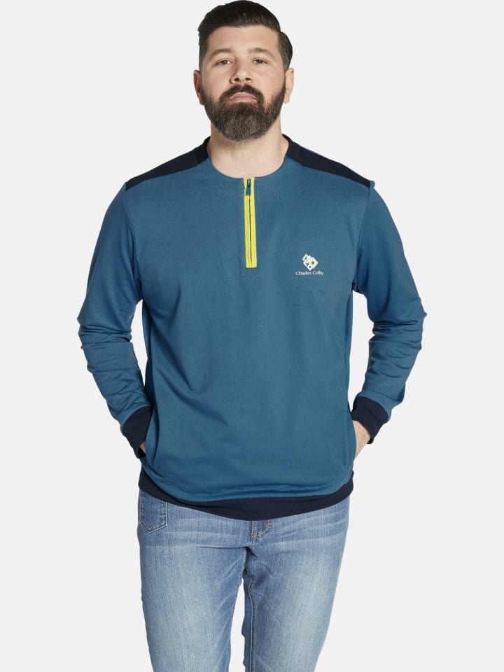 Charles Colby Sweatshirt EARL TORIN in blau günstig kaufen