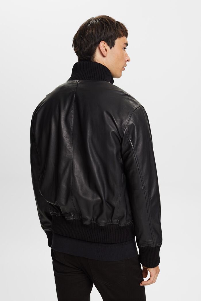Bomberjacke aus Leder