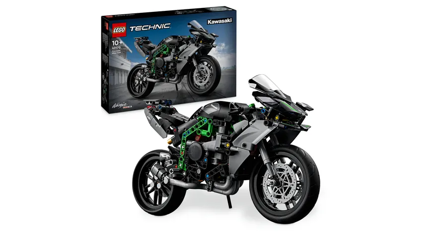 LEGO 42170 | Technic Kawasaki Ninja H2R Motorrad 42170, Geschenk für Kinder