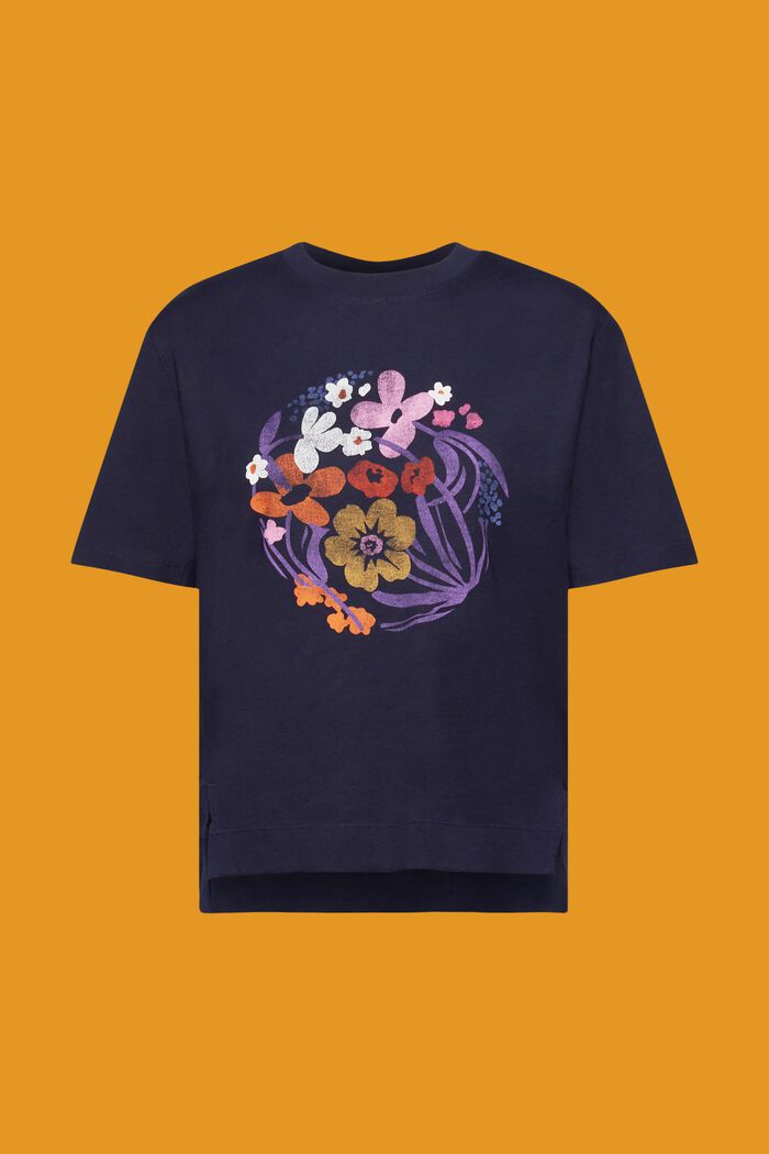 T-Shirt mit Blumen-Print