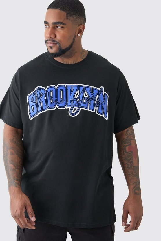 Plus T-Shirt mit Brooklyn-Print