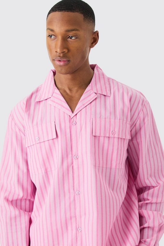 Gestreiftes Loungewear-Hemd